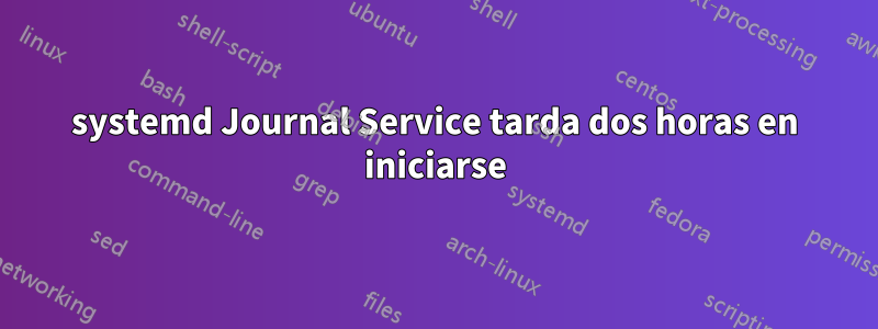 systemd Journal Service tarda dos horas en iniciarse