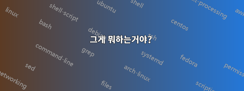 그게 뭐하는거야?