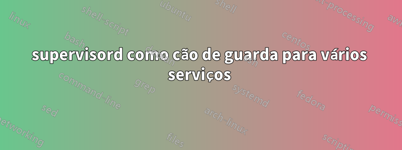 supervisord como cão de guarda para vários serviços