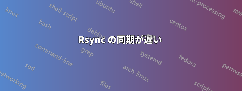 Rsync の同期が遅い