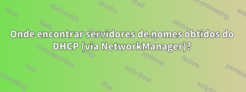 Onde encontrar servidores de nomes obtidos do DHCP (via NetworkManager)?