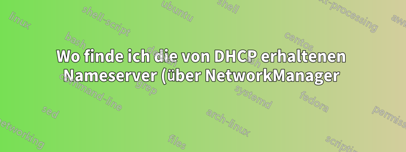 Wo finde ich die von DHCP erhaltenen Nameserver (über NetworkManager)?