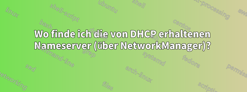 Wo finde ich die von DHCP erhaltenen Nameserver (über NetworkManager)?