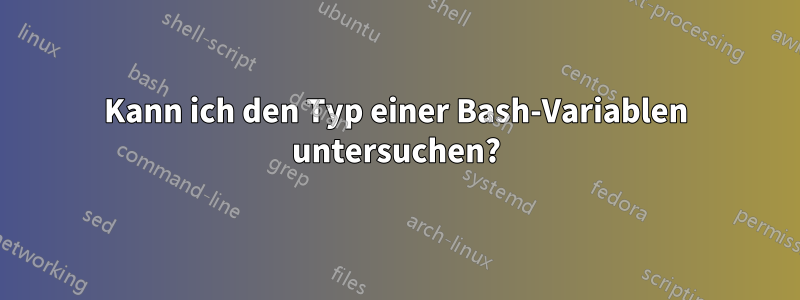 Kann ich den Typ einer Bash-Variablen untersuchen?