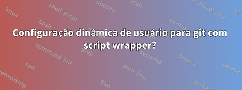 Configuração dinâmica de usuário para git com script wrapper?