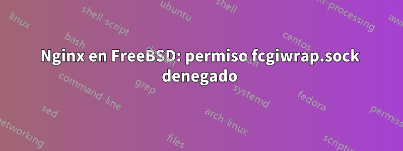 Nginx en FreeBSD: permiso fcgiwrap.sock denegado