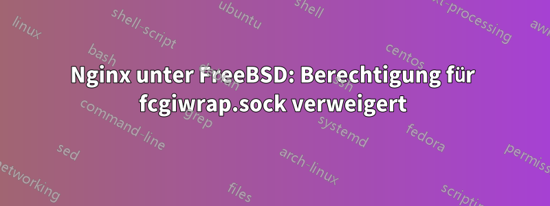 Nginx unter FreeBSD: Berechtigung für fcgiwrap.sock verweigert