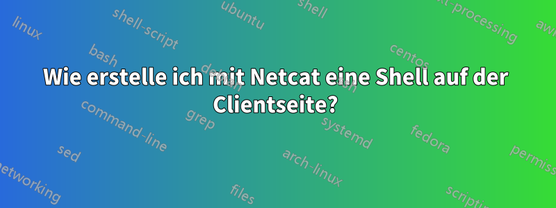 Wie erstelle ich mit Netcat eine Shell auf der Clientseite?