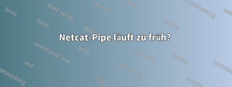 Netcat-Pipe läuft zu früh?