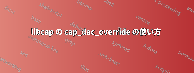 libcap の cap_dac_override の使い方