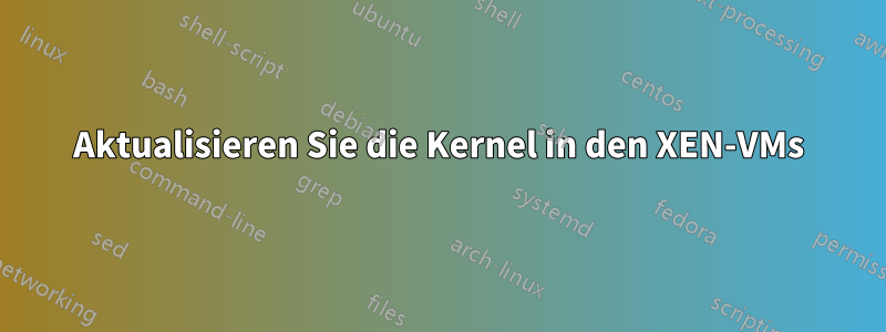 Aktualisieren Sie die Kernel in den XEN-VMs