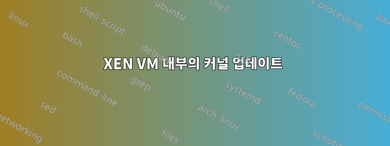 XEN VM 내부의 커널 업데이트