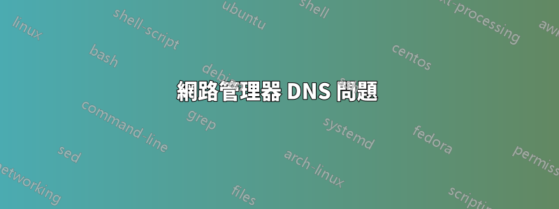 網路管理器 DNS 問題