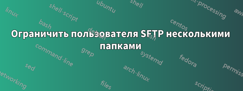 Ограничить пользователя SFTP несколькими папками