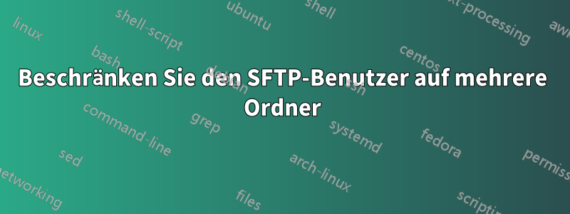 Beschränken Sie den SFTP-Benutzer auf mehrere Ordner