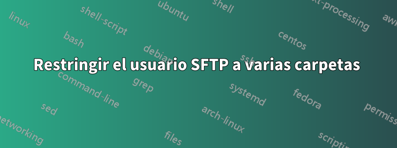 Restringir el usuario SFTP a varias carpetas