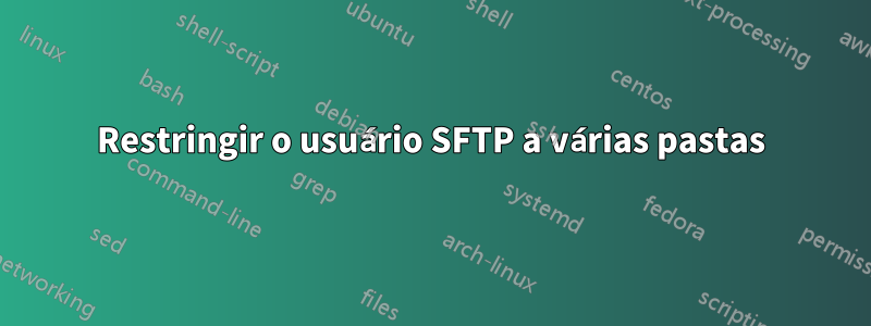 Restringir o usuário SFTP a várias pastas