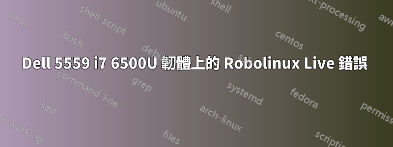 Dell 5559 i7 6500U 韌體上的 Robolinux Live 錯誤