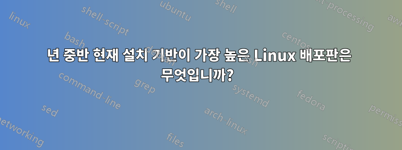 2010년 중반 현재 설치 기반이 가장 높은 Linux 배포판은 무엇입니까? 