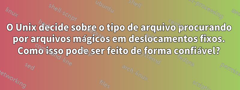 O Unix decide sobre o tipo de arquivo procurando por arquivos mágicos em deslocamentos fixos. Como isso pode ser feito de forma confiável?