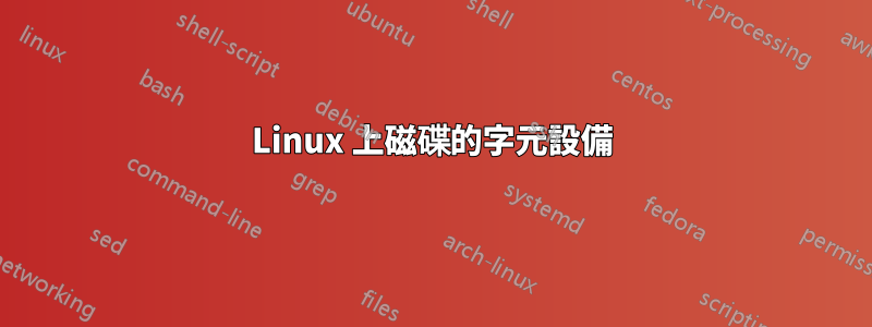 Linux 上磁碟的字元設備
