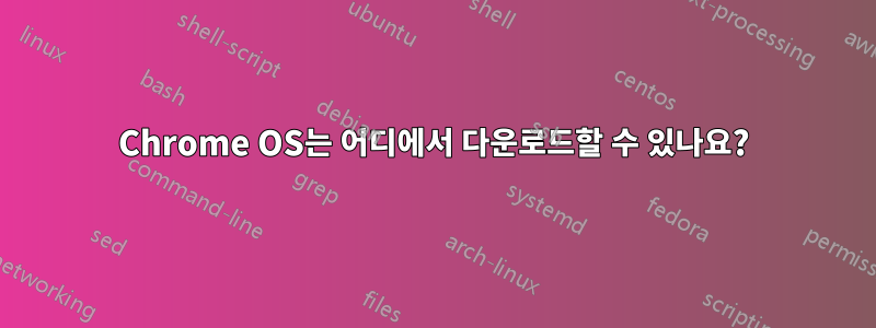 Chrome OS는 어디에서 다운로드할 수 있나요?
