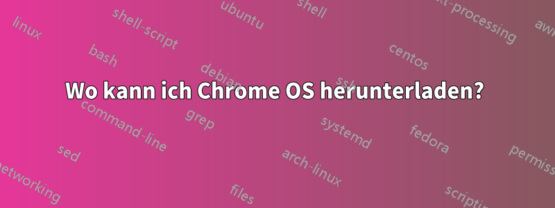 Wo kann ich Chrome OS herunterladen?