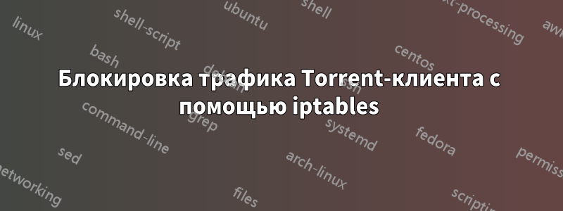Блокировка трафика Torrent-клиента с помощью iptables