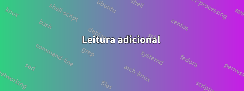 Leitura adicional