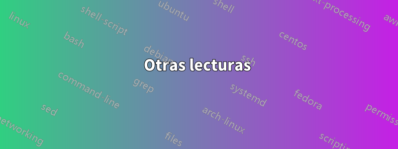 Otras lecturas