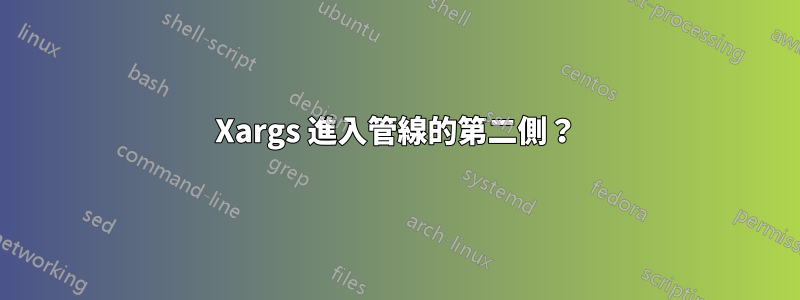 Xargs 進入管線的第二側？