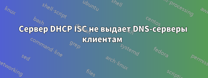 Сервер DHCP ISC не выдает DNS-серверы клиентам 