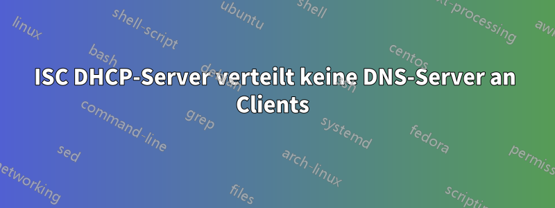 ISC DHCP-Server verteilt keine DNS-Server an Clients 