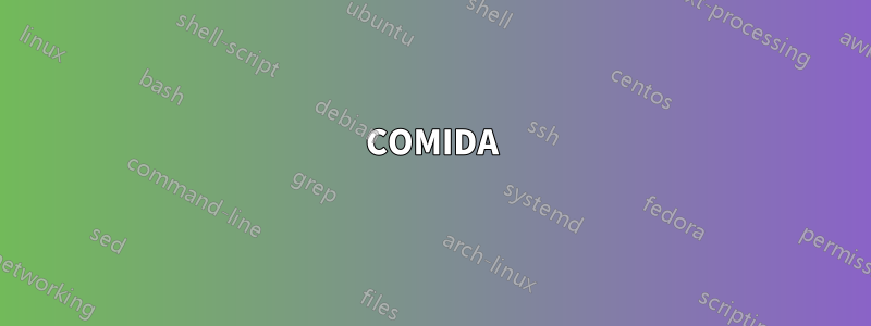 COMIDA