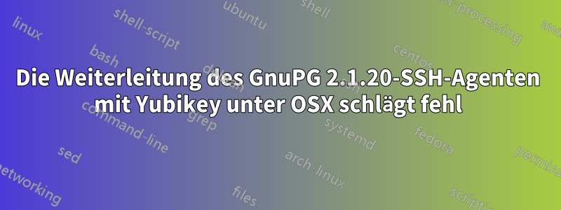 Die Weiterleitung des GnuPG 2.1.20-SSH-Agenten mit Yubikey unter OSX schlägt fehl