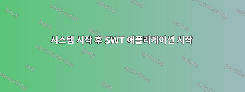 시스템 시작 후 SWT 애플리케이션 시작