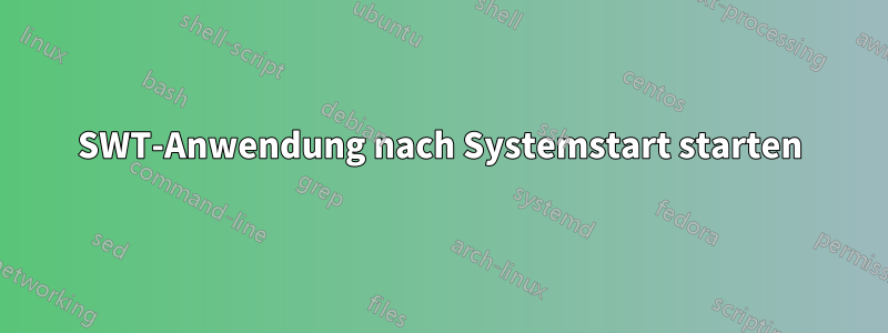 SWT-Anwendung nach Systemstart starten