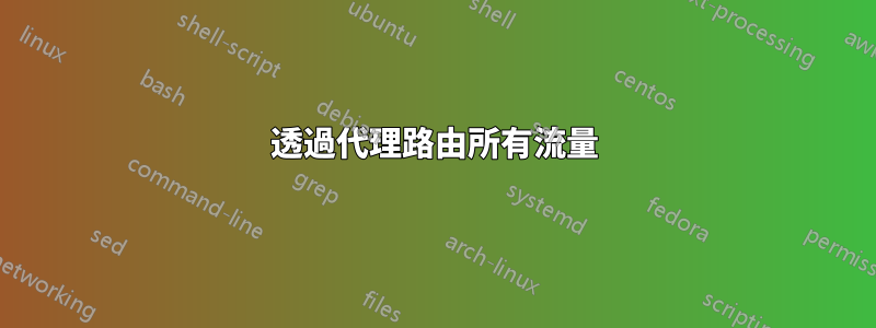 透過代理路由所有流量
