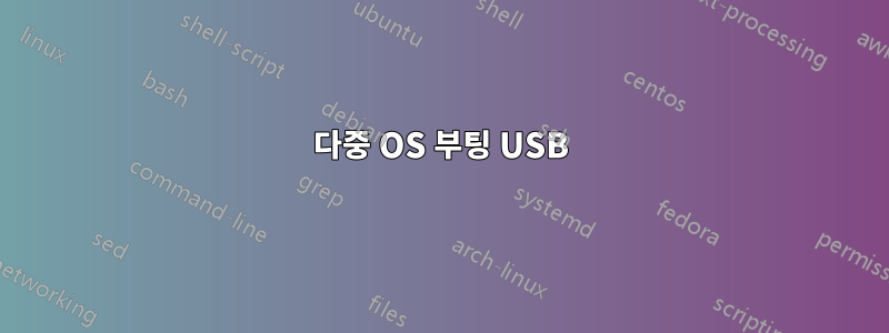 다중 OS 부팅 USB