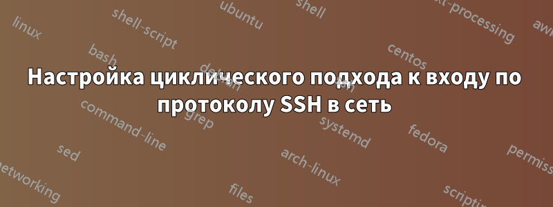 Настройка циклического подхода к входу по протоколу SSH в сеть