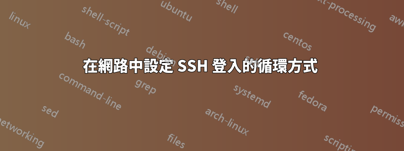 在網路中設定 SSH 登入的循環方式