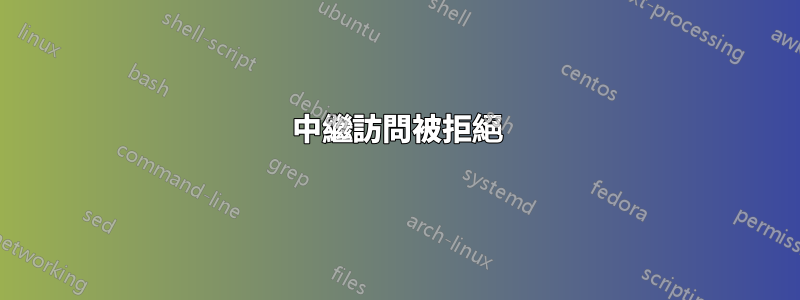 中繼訪問被拒絕