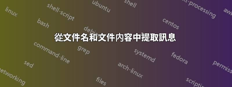 從文件名和文件內容中提取訊息