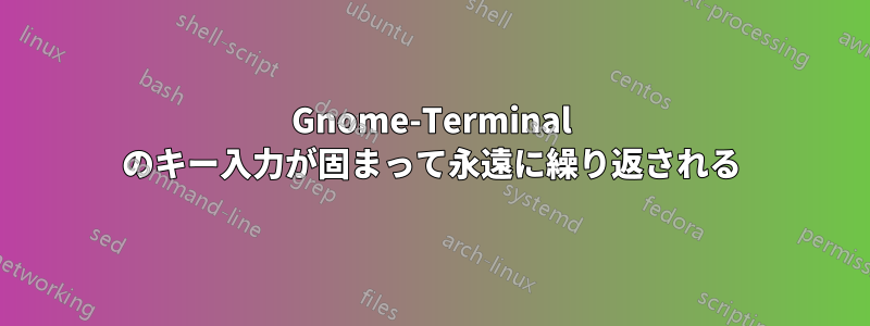 Gnome-Terminal のキー入力が固まって永遠に繰り返される