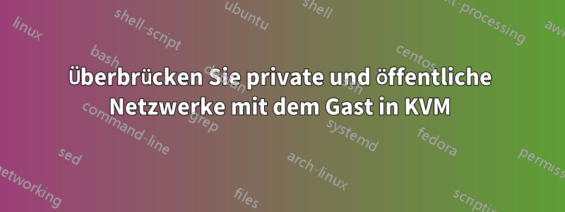 Überbrücken Sie private und öffentliche Netzwerke mit dem Gast in KVM