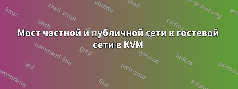 Мост частной и публичной сети к гостевой сети в KVM