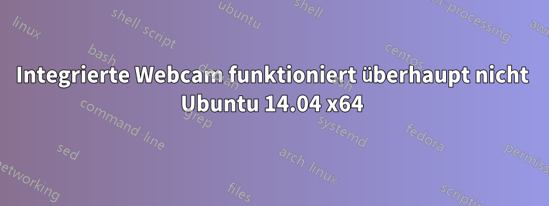 Integrierte Webcam funktioniert überhaupt nicht Ubuntu 14.04 x64