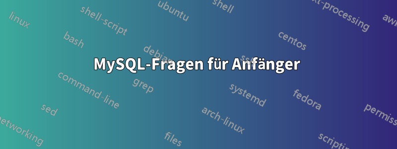 MySQL-Fragen für Anfänger