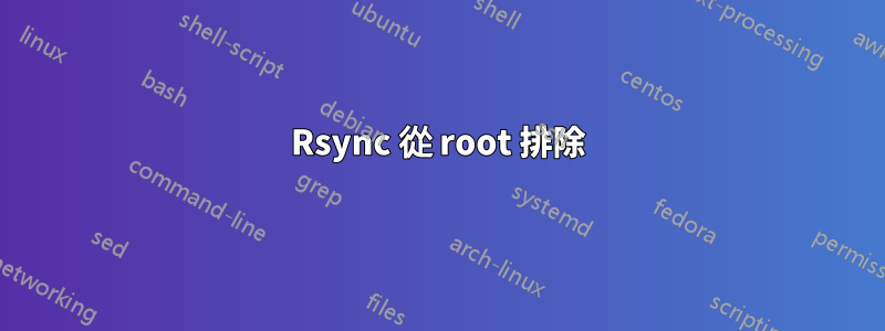 Rsync 從 root 排除