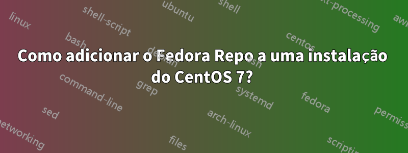 Como adicionar o Fedora Repo a uma instalação do CentOS 7?